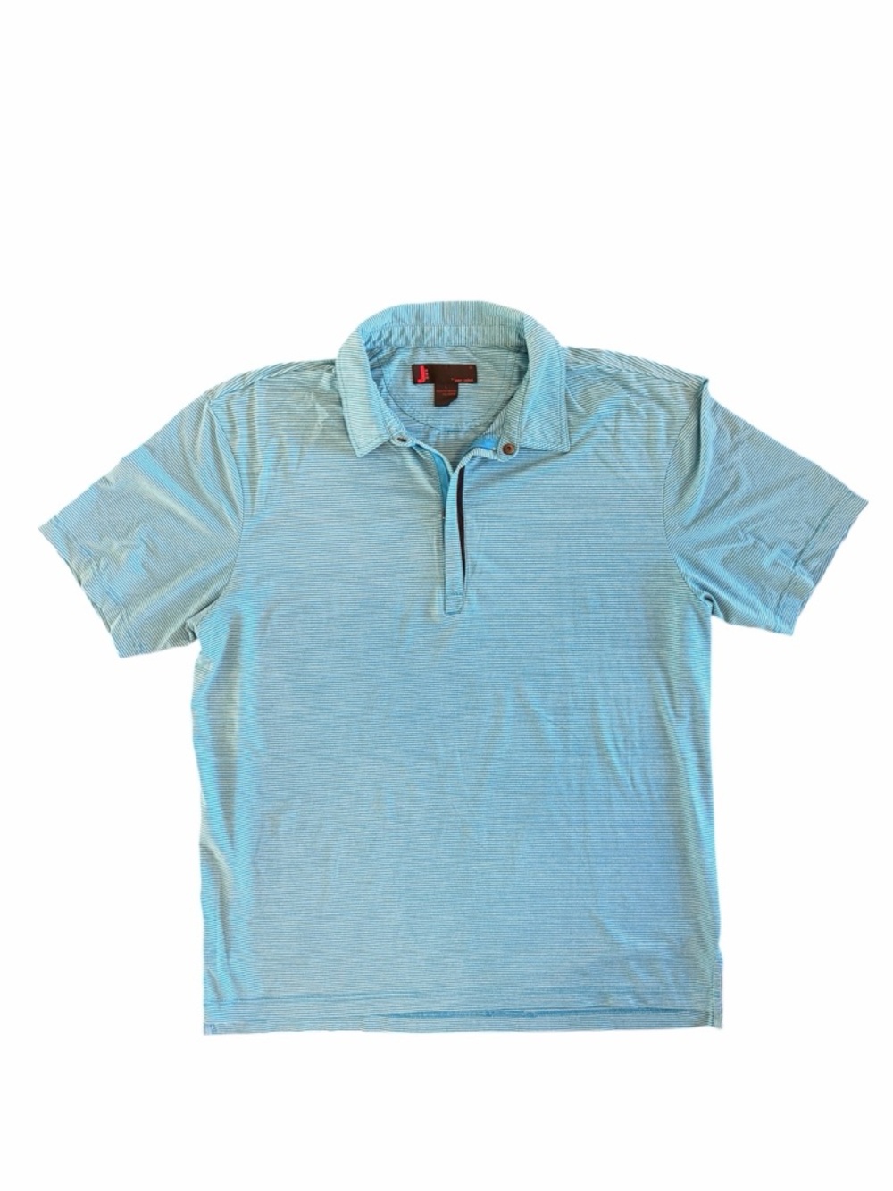 J by Jamie Sadock Zippered Polo Men’s Large Blue Stripes